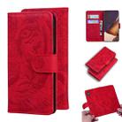 For Samsung Galaxy Note 20 Ultra Tiger Embossing Pattern Horizontal Flip Leather Case with Holder & Card Slots & Wallet(Red) - 1