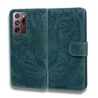 For Samsung Galaxy Note 20 Ultra Tiger Embossing Pattern Horizontal Flip Leather Case with Holder & Card Slots & Wallet(Green) - 2