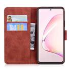 For Samsung Galaxy Note10 Lite / A81 Tiger Embossing Pattern Horizontal Flip Leather Case with Holder & Card Slots & Wallet(Brown) - 3