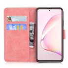 For Samsung Galaxy Note10 Lite / A81 Tiger Embossing Pattern Horizontal Flip Leather Case with Holder & Card Slots & Wallet(Pink) - 3