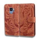 For Samsung Galaxy S9 Tiger Embossing Pattern Horizontal Flip Leather Case with Holder & Card Slots & Wallet(Brown) - 2