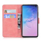 For Samsung Galaxy S10 Tiger Embossing Pattern Horizontal Flip Leather Case with Holder & Card Slots & Wallet(Pink) - 3