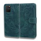 For Samsung Galaxy S10 Lite / A91 Tiger Embossing Pattern Horizontal Flip Leather Case with Holder & Card Slots & Wallet(Green) - 2