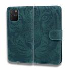 For Samsung Galaxy S10 Lite / A91 Tiger Embossing Pattern Horizontal Flip Leather Case with Holder & Card Slots & Wallet(Green) - 2