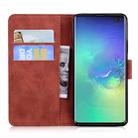 For Samsung Galaxy S10 Plus Tiger Embossing Pattern Horizontal Flip Leather Case with Holder & Card Slots & Wallet(Brown) - 3