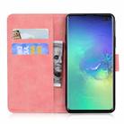 For Samsung Galaxy S10 Plus Tiger Embossing Pattern Horizontal Flip Leather Case with Holder & Card Slots & Wallet(Pink) - 3