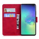 For Samsung Galaxy S10 Plus Tiger Embossing Pattern Horizontal Flip Leather Case with Holder & Card Slots & Wallet(Red) - 3