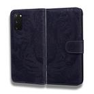 For Samsung Galaxy S20 Tiger Embossing Pattern Horizontal Flip Leather Case with Holder & Card Slots & Wallet(Black) - 1