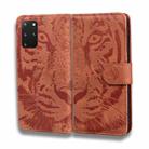 For Samsung Galaxy S20 Plus Tiger Embossing Pattern Horizontal Flip Leather Case with Holder & Card Slots & Wallet(Brown) - 2