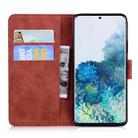 For Samsung Galaxy S20 Plus Tiger Embossing Pattern Horizontal Flip Leather Case with Holder & Card Slots & Wallet(Brown) - 3