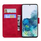 For Samsung Galaxy S20 Plus Tiger Embossing Pattern Horizontal Flip Leather Case with Holder & Card Slots & Wallet(Red) - 3