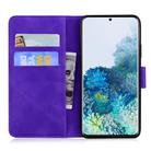 For Samsung Galaxy S20 Plus Tiger Embossing Pattern Horizontal Flip Leather Case with Holder & Card Slots & Wallet(Purple) - 3