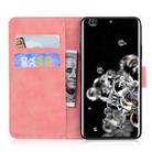 For Samsung Galaxy S20 Ultra Tiger Embossing Pattern Horizontal Flip Leather Case with Holder & Card Slots & Wallet(Pink) - 2