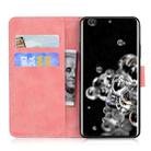 For Samsung Galaxy S20 Ultra Tiger Embossing Pattern Horizontal Flip Leather Case with Holder & Card Slots & Wallet(Pink) - 2