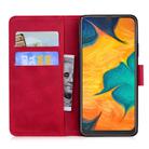 For Samsung Galaxy A20 / A30 Tiger Embossing Pattern Horizontal Flip Leather Case with Holder & Card Slots & Wallet(Red) - 3