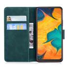 For Samsung Galaxy A20 / A30 Tiger Embossing Pattern Horizontal Flip Leather Case with Holder & Card Slots & Wallet(Green) - 3