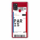 For Samsung Galaxy A21s Boarding Pass Series TPU Phone Protective Case(Paris) - 1