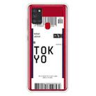 For Samsung Galaxy A21s Boarding Pass Series TPU Phone Protective Case(Tokyo) - 1