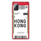 For Samsung Galaxy A51 4G Boarding Pass Series TPU Phone Protective Case(Hong Kong) - 1