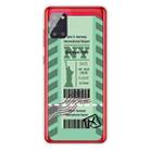 For Samsung Galaxy A71 5G Boarding Pass Series TPU Phone Protective Case(Green New York) - 1