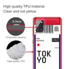 For Samsung Galaxy A71 5G Boarding Pass Series TPU Phone Protective Case(Flag Tokyo) - 3