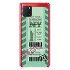 For Samsung Galaxy A81 / Note 10 Lite Boarding Pass Series TPU Phone Protective Case(Green New York) - 1