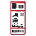 For Samsung Galaxy A81 / Note 10 Lite Boarding Pass Series TPU Phone Protective Case(Kuala Lumpur) - 1