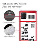 For Samsung Galaxy A81 / Note 10 Lite Boarding Pass Series TPU Phone Protective Case(Kuala Lumpur) - 3
