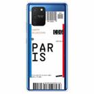 For Samsung Galaxy A91 Boarding Pass Series TPU Phone Protective Case(Paris) - 1