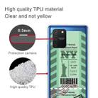 For Samsung Galaxy A91 Boarding Pass Series TPU Phone Protective Case(Green New York) - 3