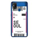 For Samsung Galaxy M31 Boarding Pass Series TPU Phone Protective Case(Flag Seoul) - 1