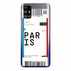 For Samsung Galaxy M31s Boarding Pass Series TPU Phone Protective Case(Paris) - 1