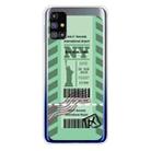 For Samsung Galaxy M31s Boarding Pass Series TPU Phone Protective Case(Green New York) - 1