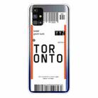 For Samsung Galaxy M31s Boarding Pass Series TPU Phone Protective Case(Toronto) - 1