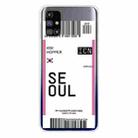 For Samsung Galaxy M51 Boarding Pass Series TPU Phone Protective Case(Flag Seoul) - 1