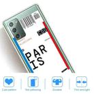 For Samsung Galaxy Note 20 Boarding Pass Series TPU Phone Protective Case(Paris) - 4