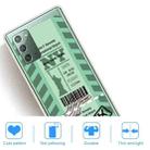 For Samsung Galaxy Note 20 Boarding Pass Series TPU Phone Protective Case(Green New York) - 4