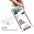 For Samsung Galaxy Note 20 Boarding Pass Series TPU Phone Protective Case(Flag Seoul) - 3