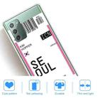 For Samsung Galaxy Note 20 Boarding Pass Series TPU Phone Protective Case(Flag Seoul) - 4