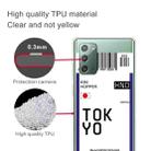 For Samsung Galaxy Note 20 Boarding Pass Series TPU Phone Protective Case(Flag Tokyo) - 2