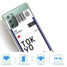 For Samsung Galaxy Note 20 Boarding Pass Series TPU Phone Protective Case(Flag Tokyo) - 4