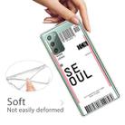 For Samsung Galaxy Note 20 Boarding Pass Series TPU Phone Protective Case(Seoul) - 3