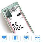 For Samsung Galaxy Note 20 Boarding Pass Series TPU Phone Protective Case(Seoul) - 4