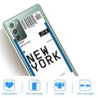 For Samsung Galaxy Note 20 Boarding Pass Series TPU Phone Protective Case(New York) - 4