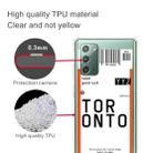 For Samsung Galaxy Note 20 Boarding Pass Series TPU Phone Protective Case(Toronto) - 2