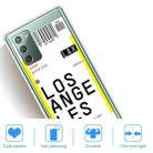 For Samsung Galaxy Note 20 Boarding Pass Series TPU Phone Protective Case(Los Angeles) - 4