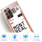 For Samsung Galaxy Note 20 Ultra Boarding Pass Series TPU Phone Protective Case(Montreal) - 4