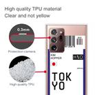 For Samsung Galaxy Note 20 Ultra Boarding Pass Series TPU Phone Protective Case(Flag Tokyo) - 3