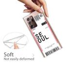 For Samsung Galaxy Note 20 Ultra Boarding Pass Series TPU Phone Protective Case(Seoul) - 3