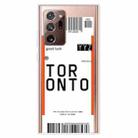 For Samsung Galaxy Note 20 Ultra Boarding Pass Series TPU Phone Protective Case(Toronto) - 1